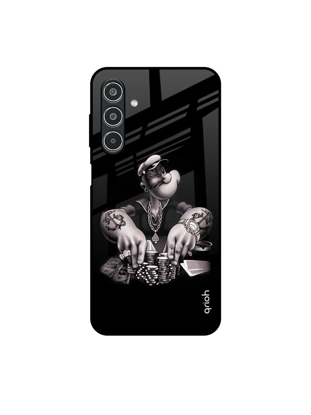 

QRIOH Gambling Problem Samsung Galaxy M35 5G Impact Resistant Back Case, Black