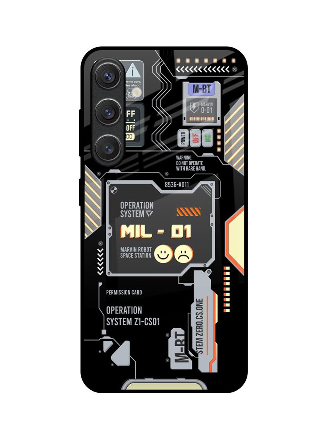 

QRIOH Exposed Parts Samsung Galaxy S25 5G Impact Resistant Back Case, Black