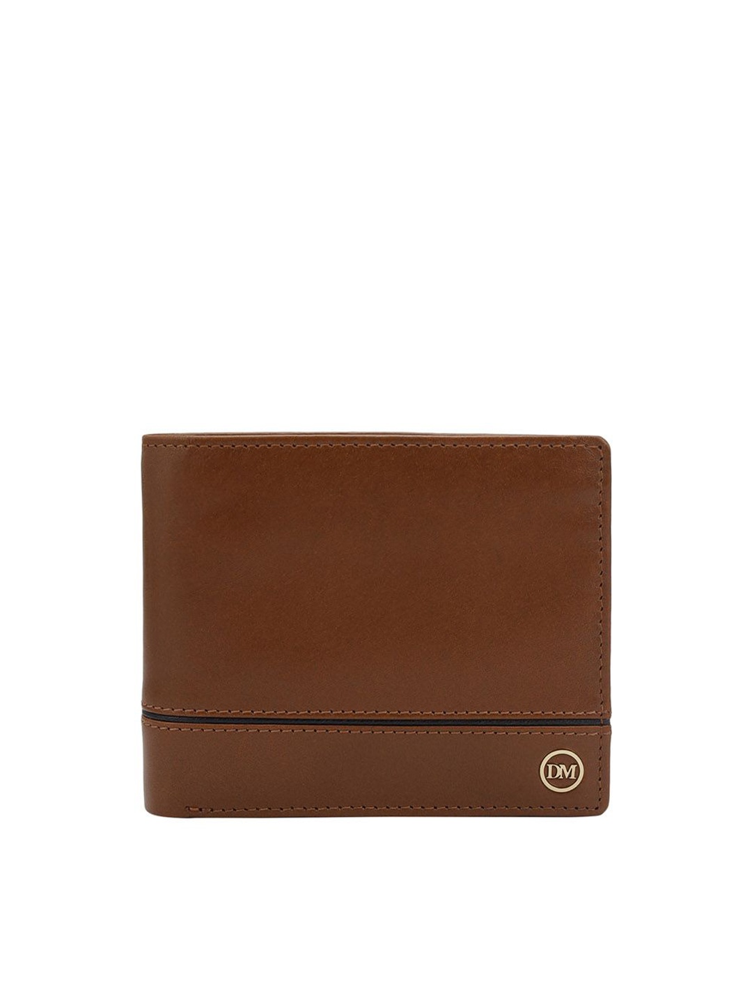 

Da Milano Men Leather Two Fold Wallet, Brown