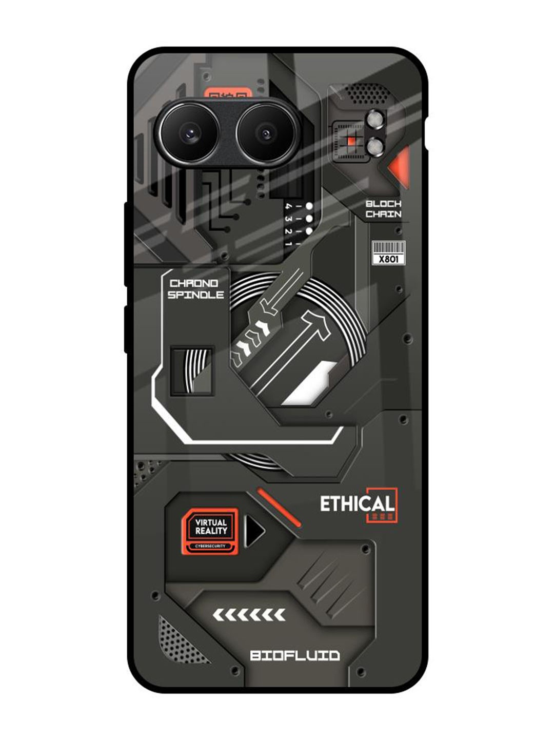 

QRIOH Tech Aesthetics OnePlus Nord 4 5G Impact Resistant Back Case, Charcoal