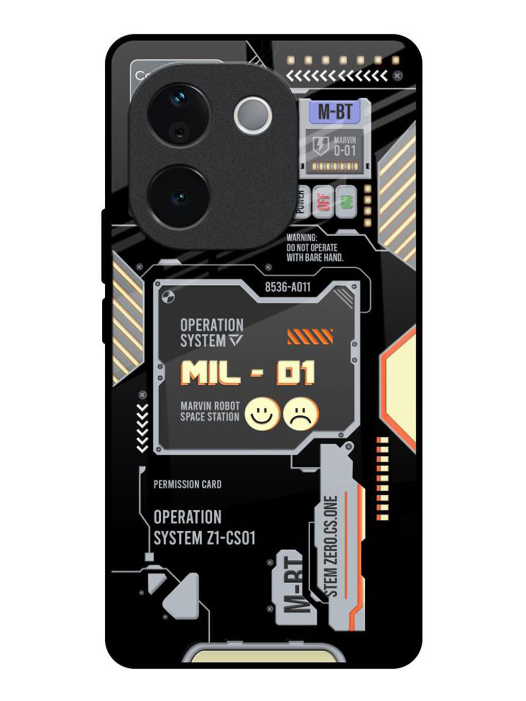 

QRIOH Exposed Parts IQOO Z9s Pro 5G Impact Resistant Back Case, Black