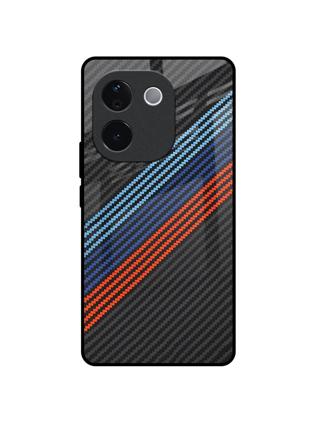 

QRIOH Carbon Inspired IQOO Z9s Pro 5G Impact Resistant Back Case, Black