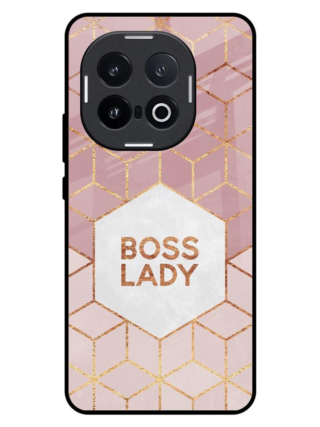 

QRIOH Boss Lady IQOO 13 5G Impact Resistant Back Case, Pink