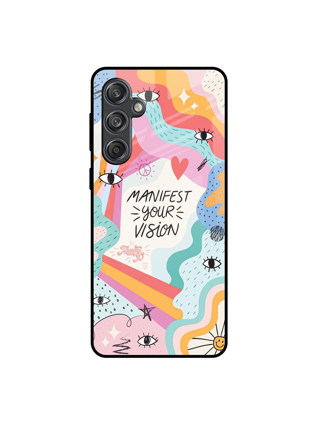 

QRIOH Vision Manifest Samsung Galaxy M55 5G Impact Resistant Back Case, Pink