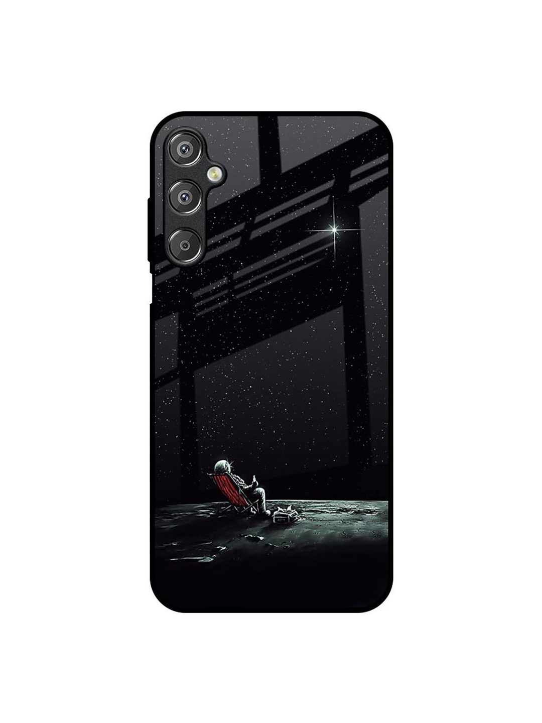 

QRIOH Relaxation Mode On Samsung Galaxy F15 5G Impact Resistant Back Case, Black