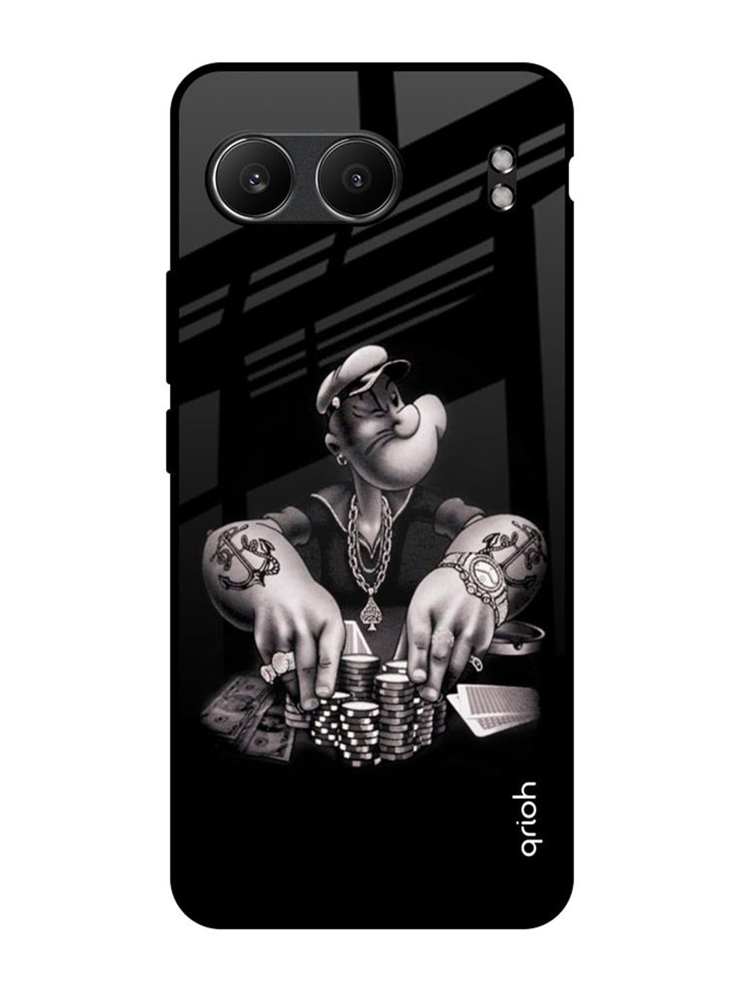 

QRIOH Gambling Problem OnePlus Nord 4 5G Impact Resistant Back Case, Black