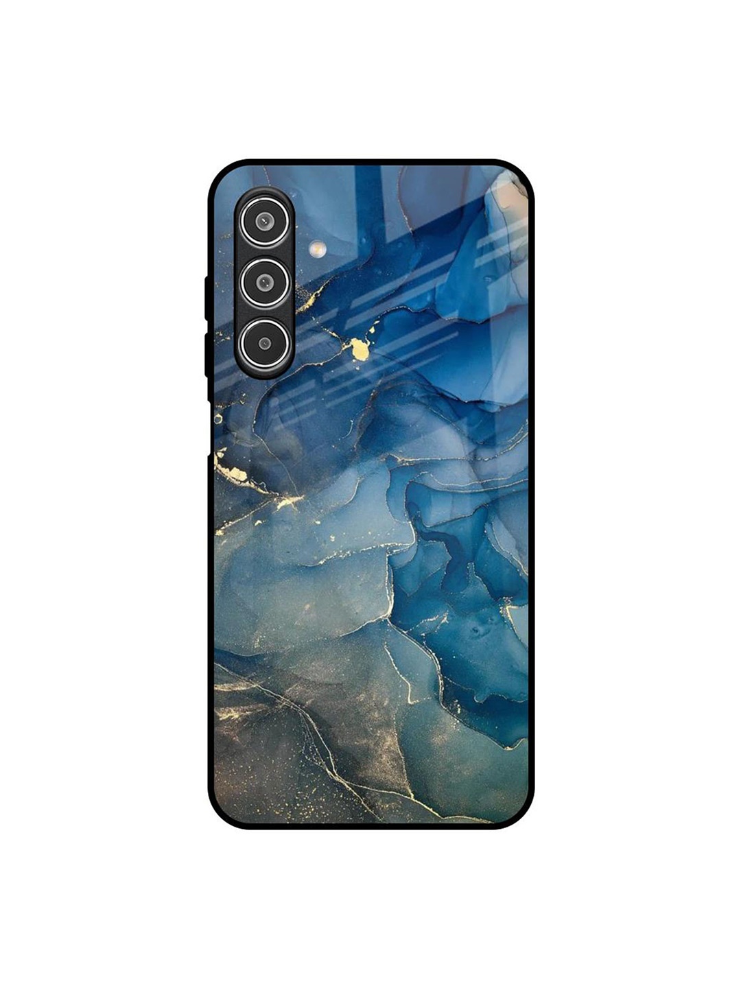 

QRIOH Blue Cool Marble Real Samsung Galaxy A26 5G Impact Resistant Back Case
