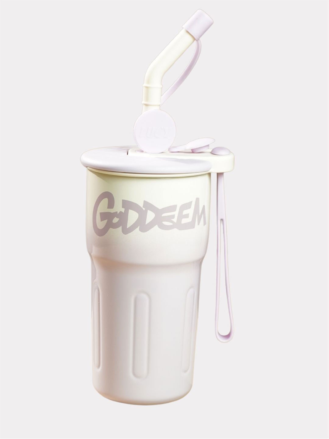 

Little Surprise Box LLP Purple & White Printed Stainless Steel Water Bottle-550 ml