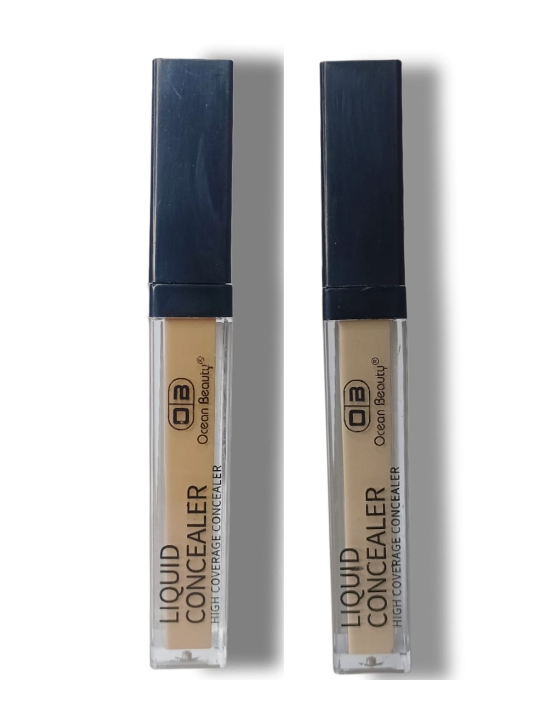 

OB Ocean Beauty Set Of 2 High Coverage Liquid Concealer - 8.5 g Each - Shade 01-06, Camel brown