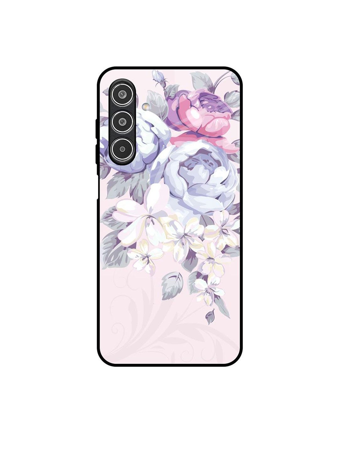 

QRIOH Elegant Floral Samsung Galaxy A26 5G Impact Resistant Back Case, Purple