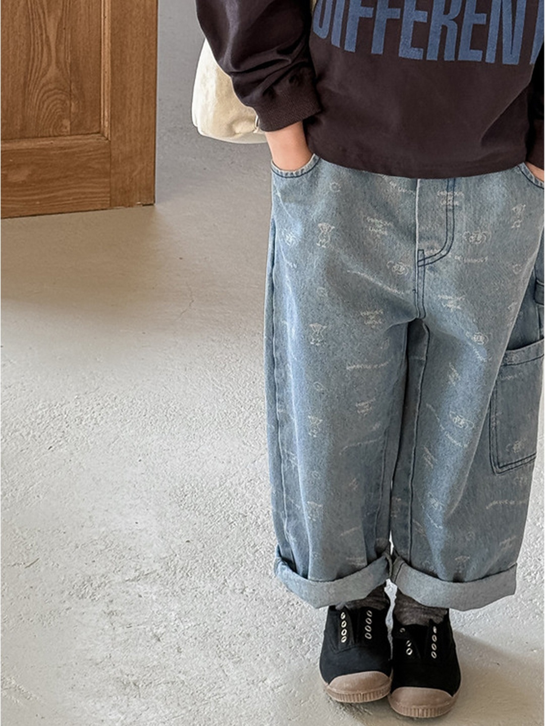 

LULU & SKY Girls High-Rise Highly Distressed Light Fade Jeans, Blue
