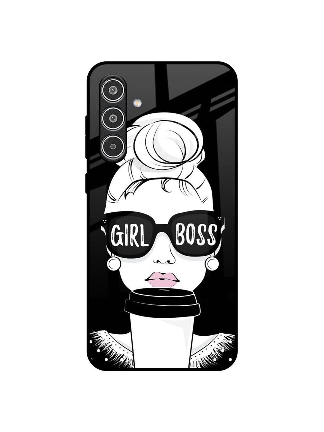 

QRIOH Girl Boss Samsung Galaxy A36 5G Impact Resistant Back Case, Black