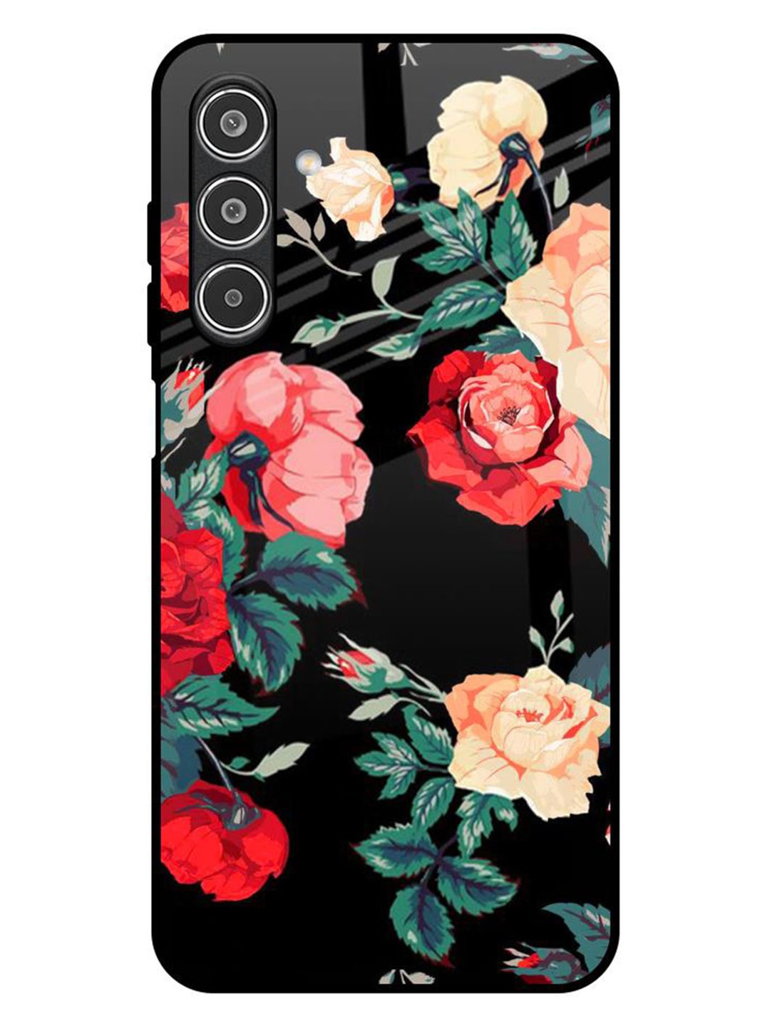 

QRIOH Floral Bunch Samsung Galaxy A26 5G Impact Resistant Back Case, Black