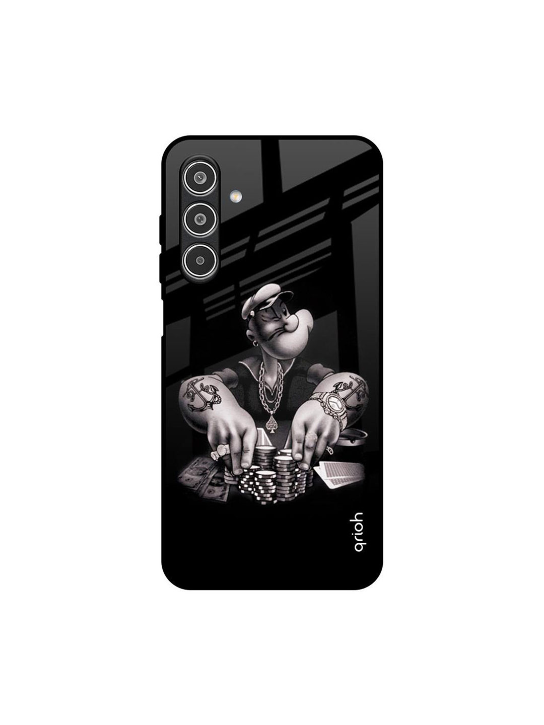 

QRIOH Gambling Problem Samsung Galaxy A26 5G Impact Resistant Back Case, Black