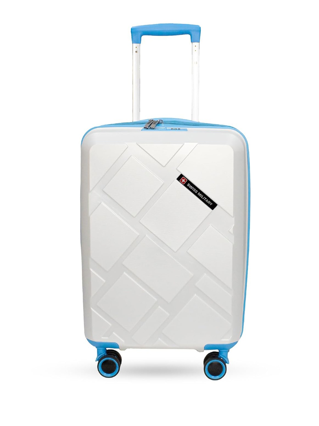 

SWISS MILITARY Unisex Star Hard-Sided Up to 50 Litres Trolley Suitcase, White