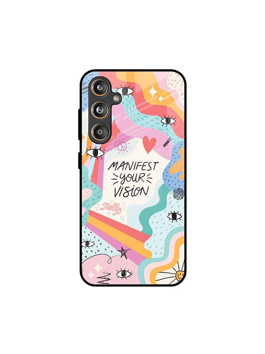 

QRIOH Vision Manifest Samsung Galaxy F55 5G Impact Resistant Back Case, White