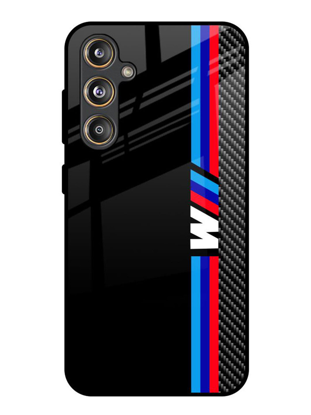 

QRIOH Automotive Art Samsung Galaxy F55 5G Impact Resistant Back Case, Black