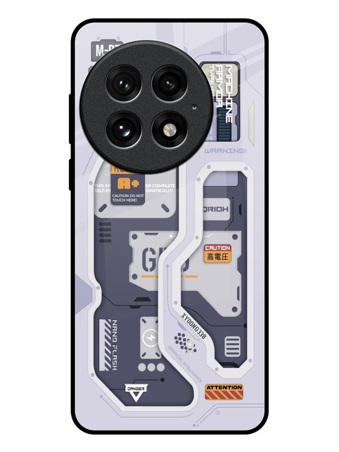 

QRIOH Tech Savvy OnePlus 13 Impact Resistant Back Case, Grey