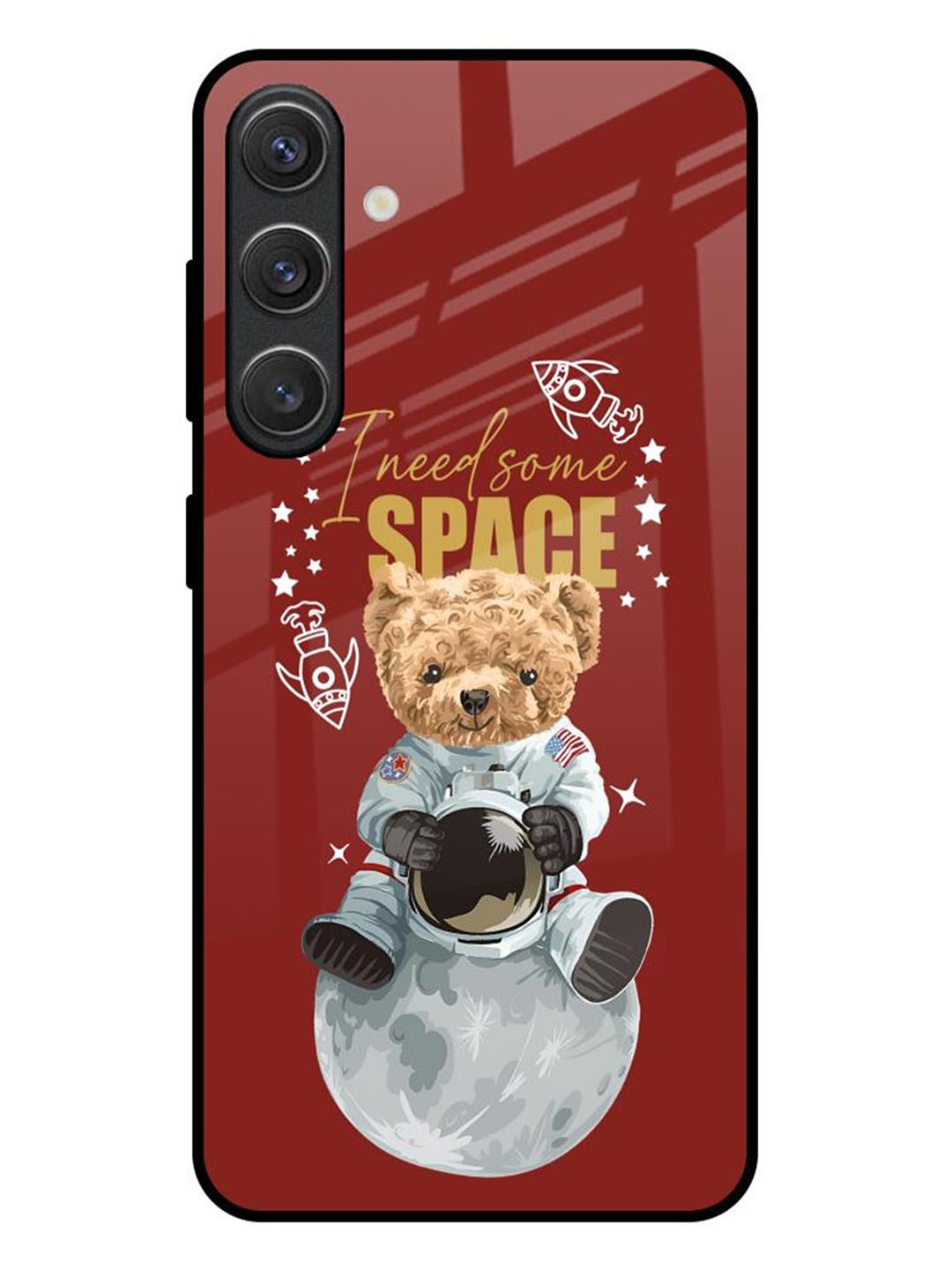 

QRIOH Typography Printed Samsung Galaxy S25 Plus 5G Back Case Mobile Accessories, Red