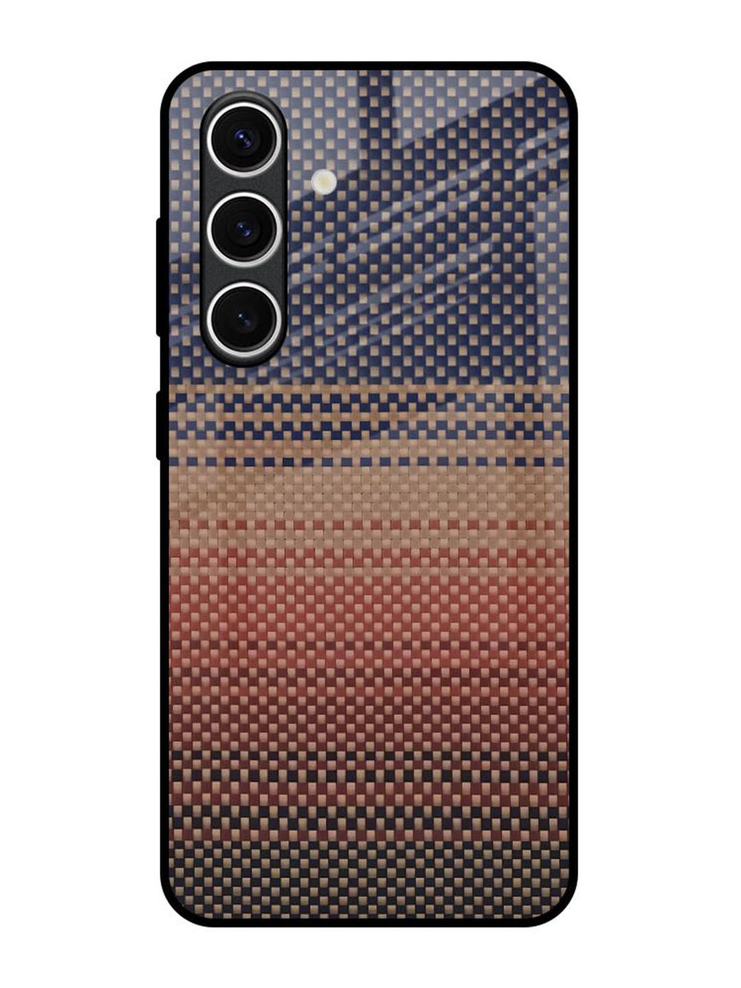 

QRIOH Fiber Artistry Samsung Galaxy S24 FE 5G Impact Resistant Back Case, Black