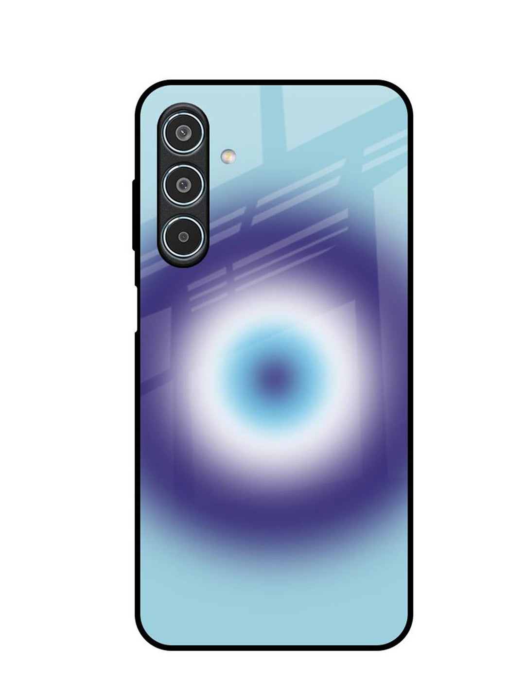

QRIOH Evil Eye Art Samsung Galaxy M35 5G Impact Resistant Back Case, Blue