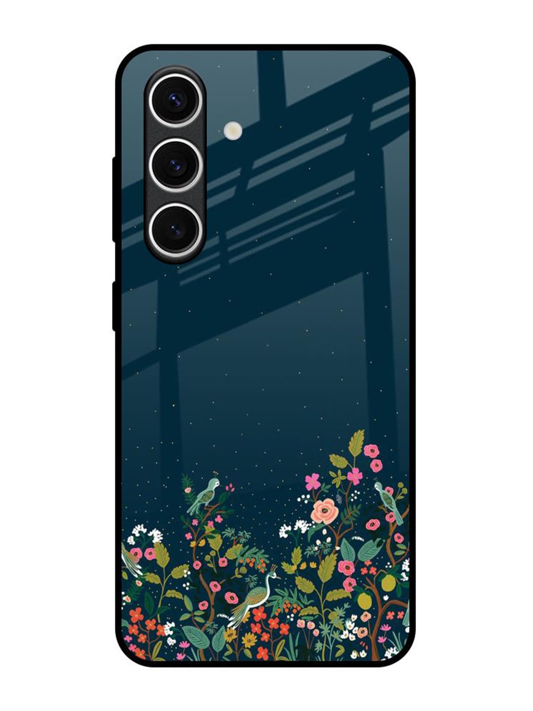 

QRIOH Small Garden Samsung Galaxy S24 FE 5G Impact Resistant Back Case, Teal