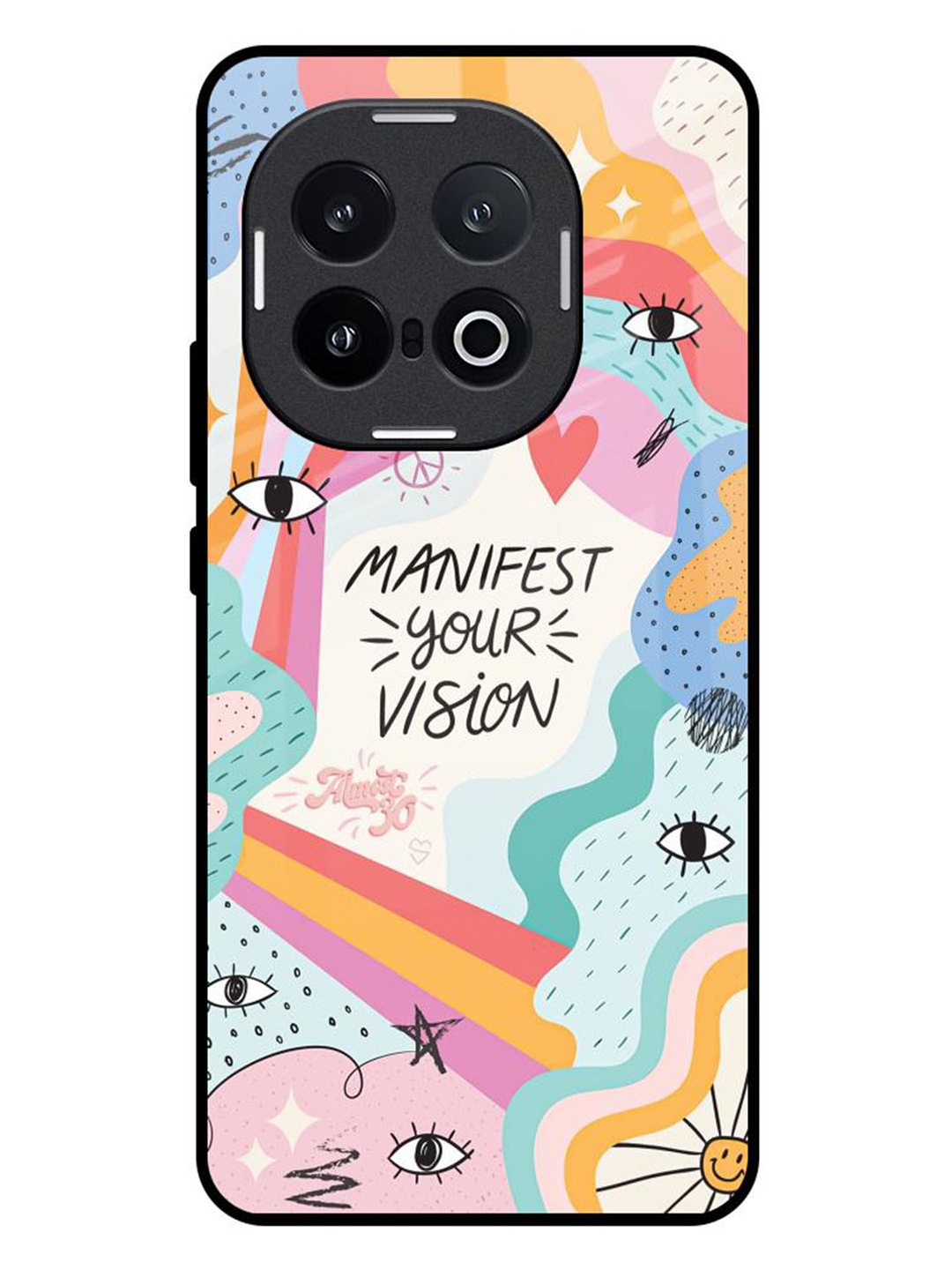 

QRIOH Vision Manifest IQOO 13 5G Impact Resistant Back Case, White