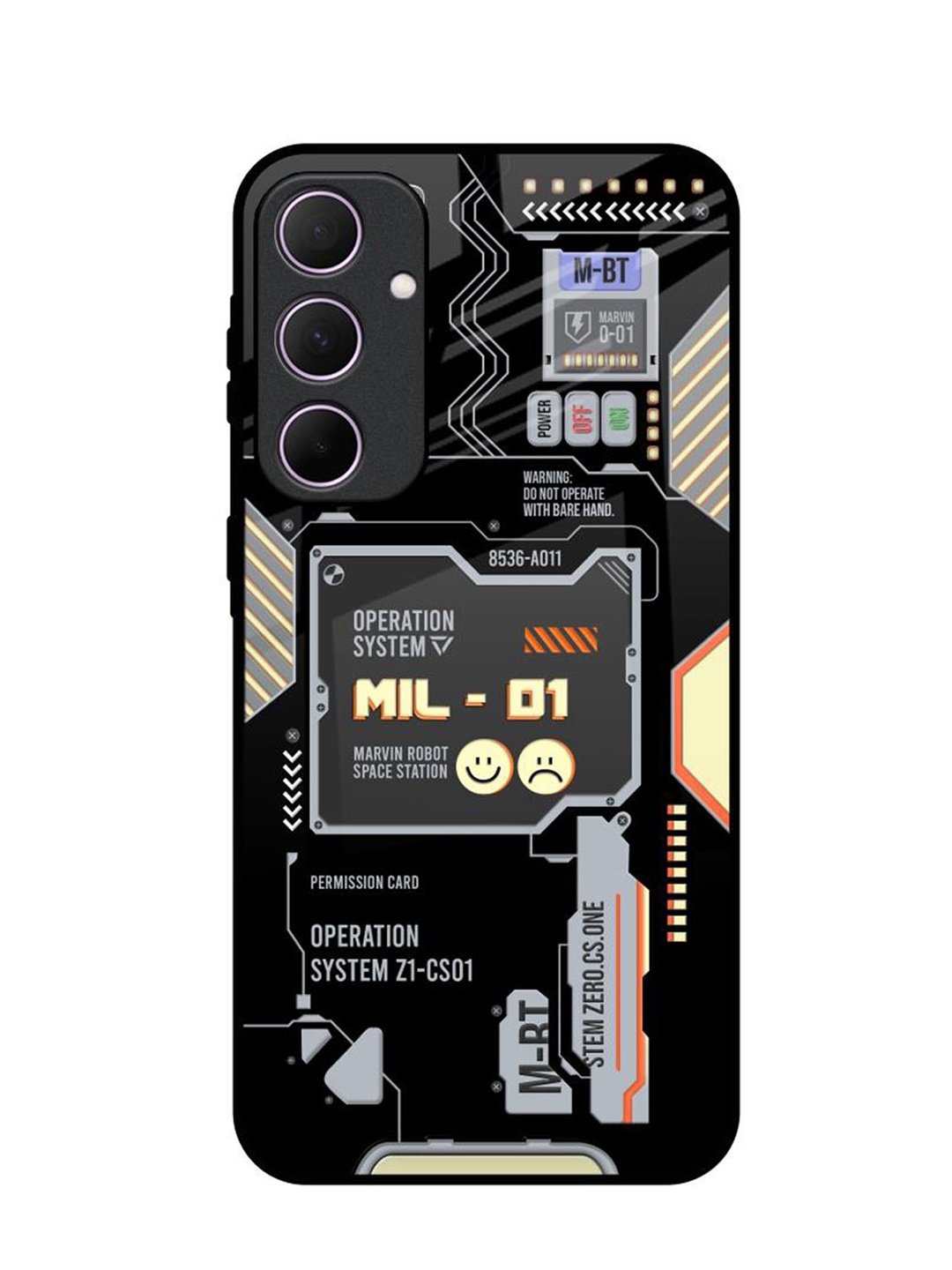 

QRIOH Exposed Parts Samsung Galaxy A35 5G Impact Resistant Back Case, Black