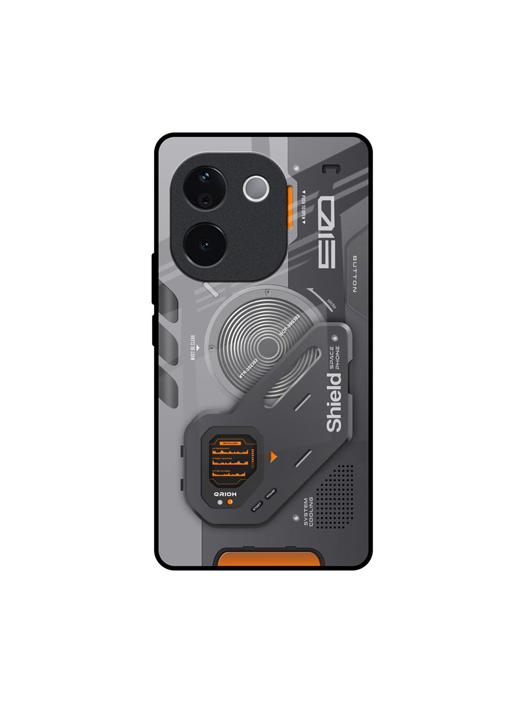 

QRIOH Tech Lifestyle IQOO Z9s Pro 5G Impact Resistant Back Case, Grey