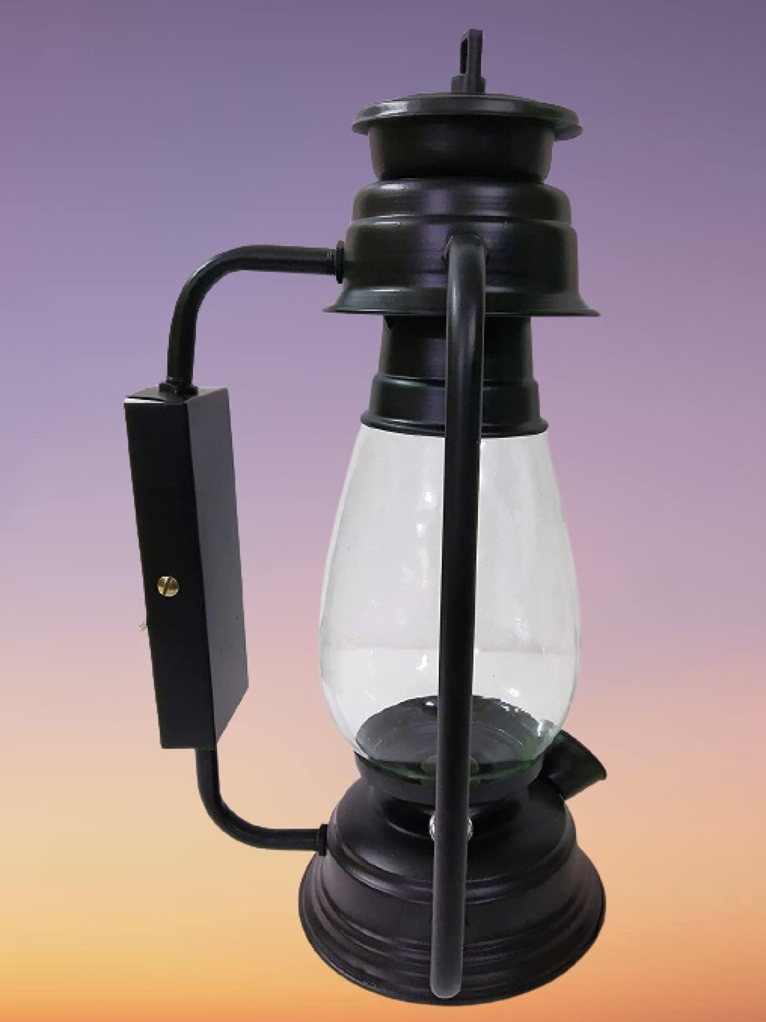 

KINIS Black & Transparent Metal Abstract Shaped Wall Lamp