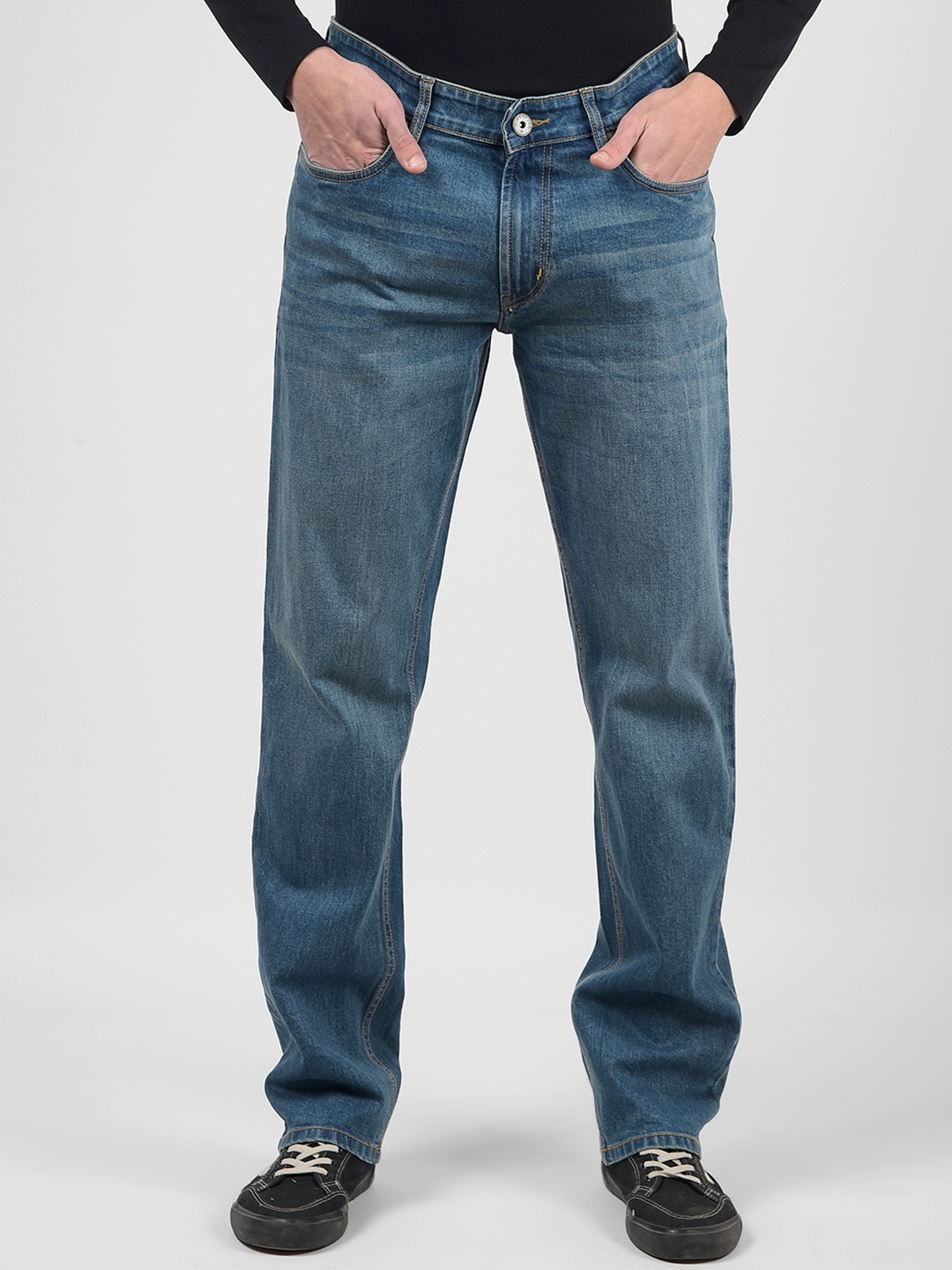 

Numero Uno Men Light Fade Stretchable Jeans, Blue