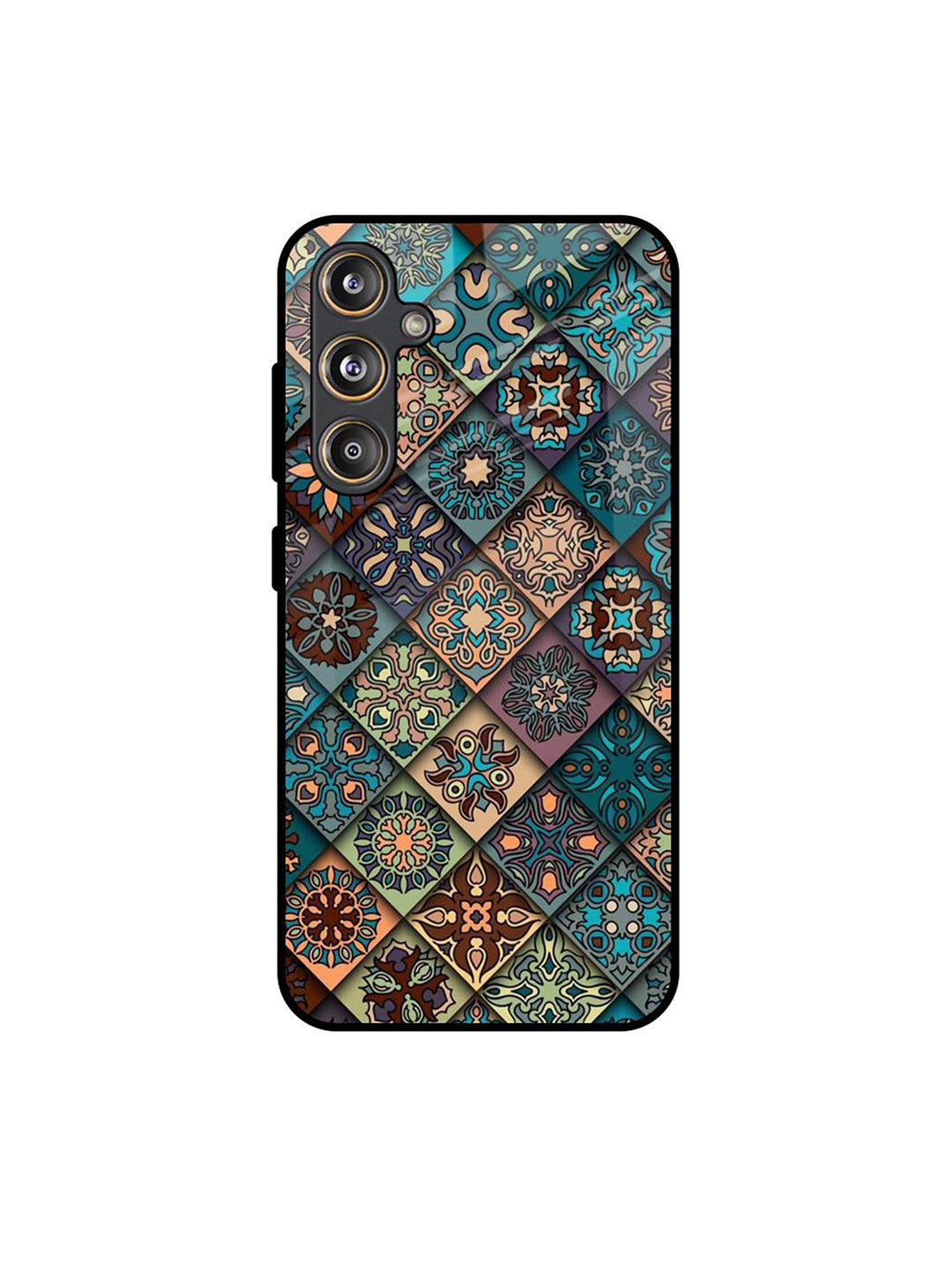 

QRIOH Retro Art Samsung Galaxy F55 5G Impact Resistant Back Case, Blue