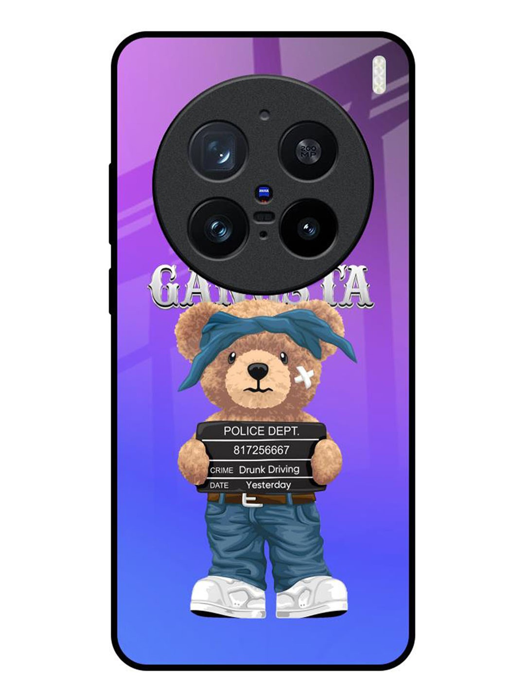 

QRIOH Cartoon Characters Printed Vivo X200 Pro 5G Back Case Mobile Accessories, Purple