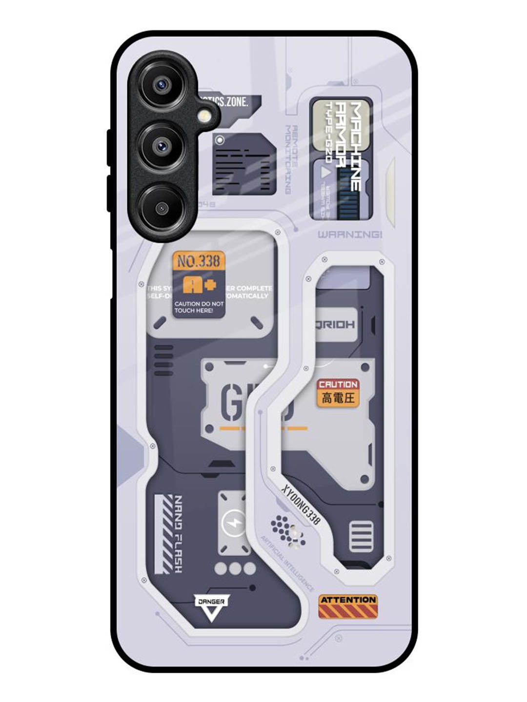 

QRIOH Tech Savvy Samsung Galaxy A16 5G Impact Resistant Back Case, Grey