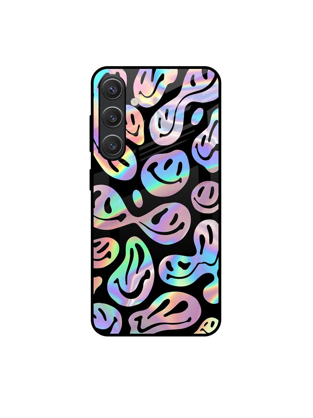 

QRIOH Acid Smile Samsung Galaxy S25 5G Impact Resistant Back Case, Black