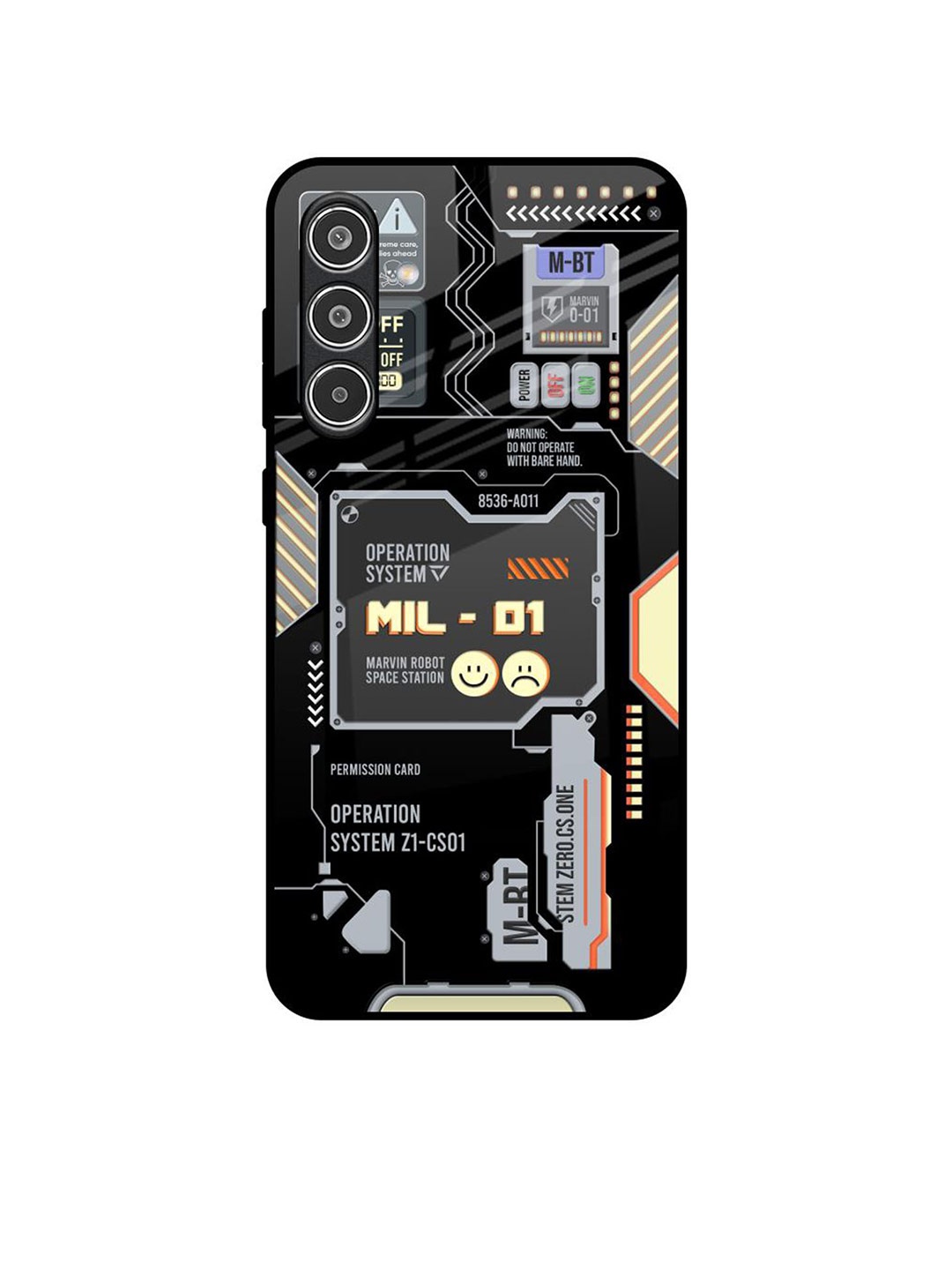 

QRIOH Exposed Parts Samsung Galaxy A36 5G Impact Resistant Back Case, Black