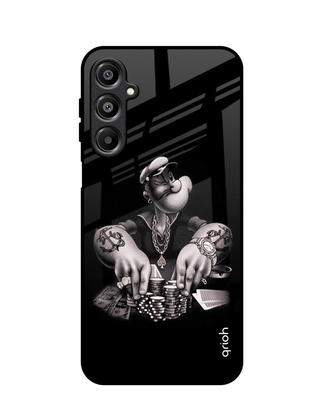

QRIOH Gambling Problem Samsung Galaxy A16 5G Impact Resistant Back Case, Black
