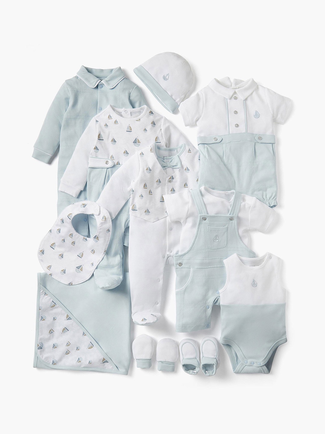 

Giggles by Babyshop Infants Cotton Dungaree & T-shirt Set, Blue