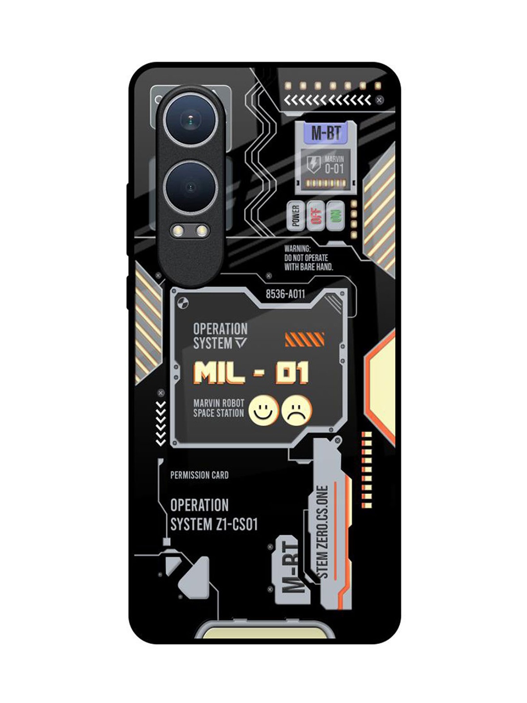

QRIOH Exposed Parts OnePlus Nord CE4 Lite 5G Impact Resistant Back Case, Black
