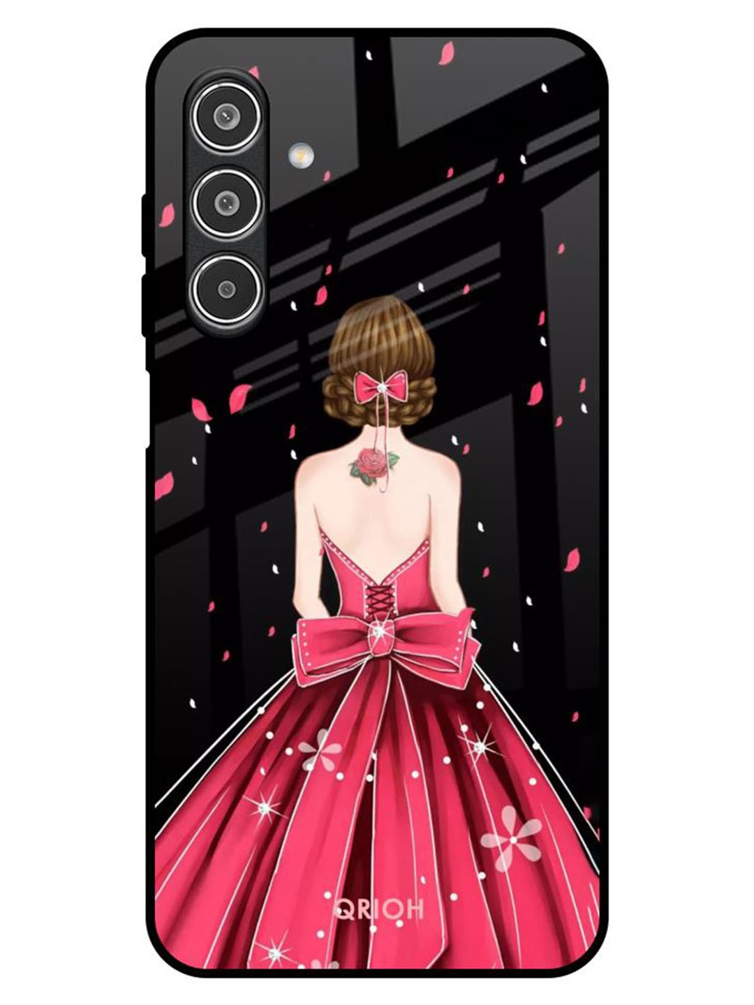 

QRIOH Fashion Princess Samsung Galaxy A26 5G Impact Resistant Back Case, Black