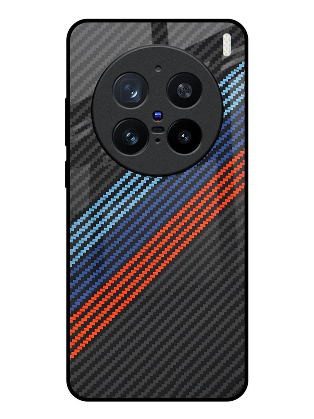 

QRIOH Abstract Printed Vivo X200 Pro 5G Back Case Mobile Accessories, Black