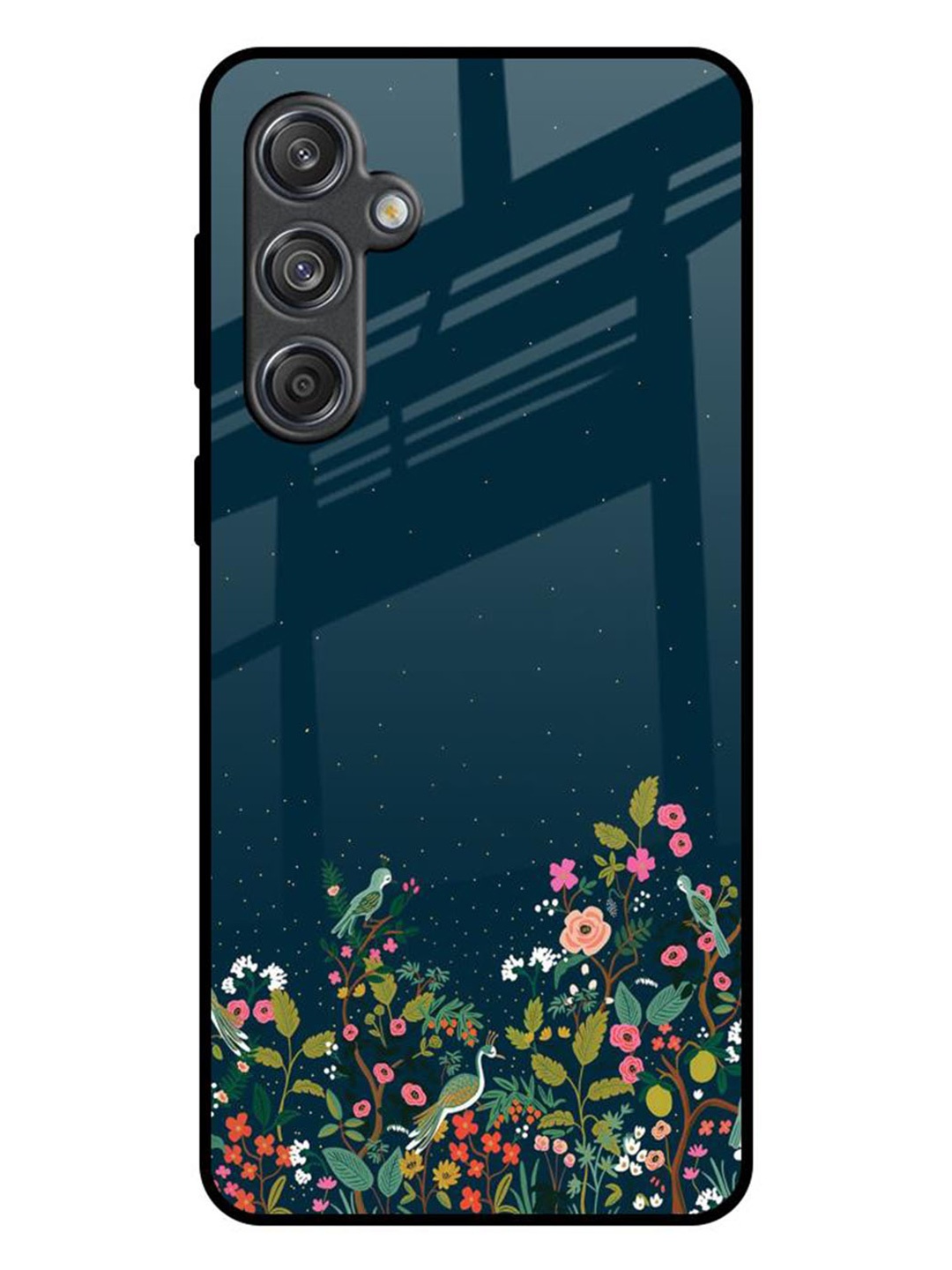 

QRIOH Small Garden Samsung Galaxy M55 5G Impact Resistant Back Case, Green