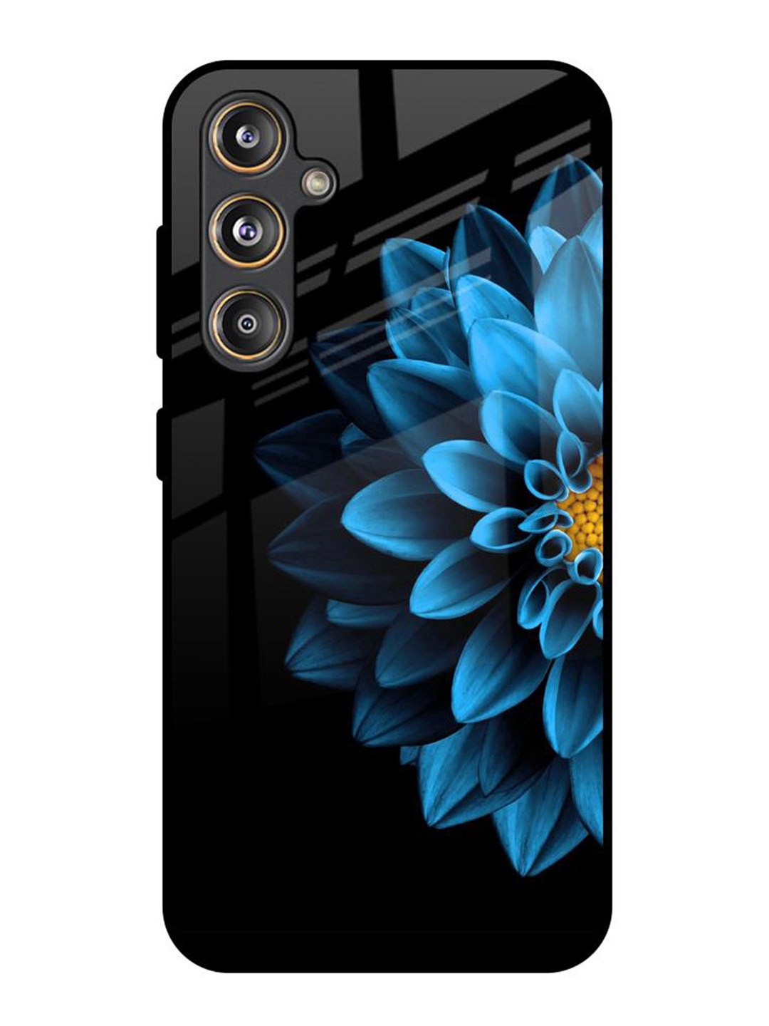 

QRIOH Floral Printed Samsung Galaxy F55 5G Back Case Mobile Accessories, Black