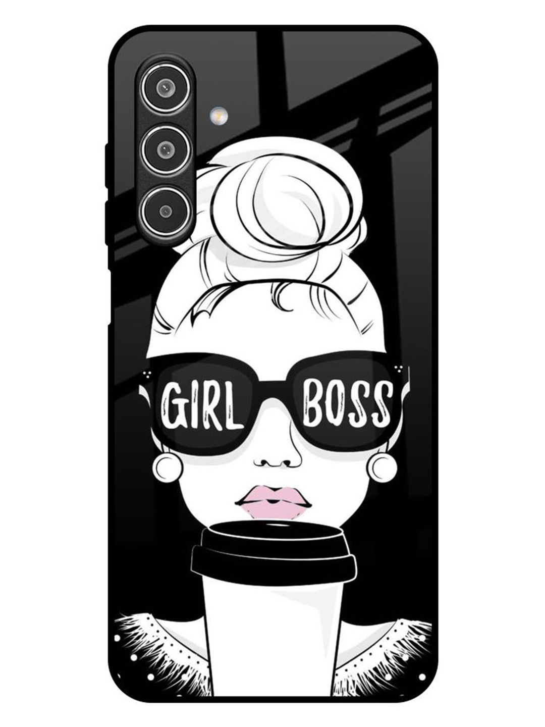 

QRIOH Girl Boss Samsung Galaxy A26 5G Impact Resistant Back Case, Black