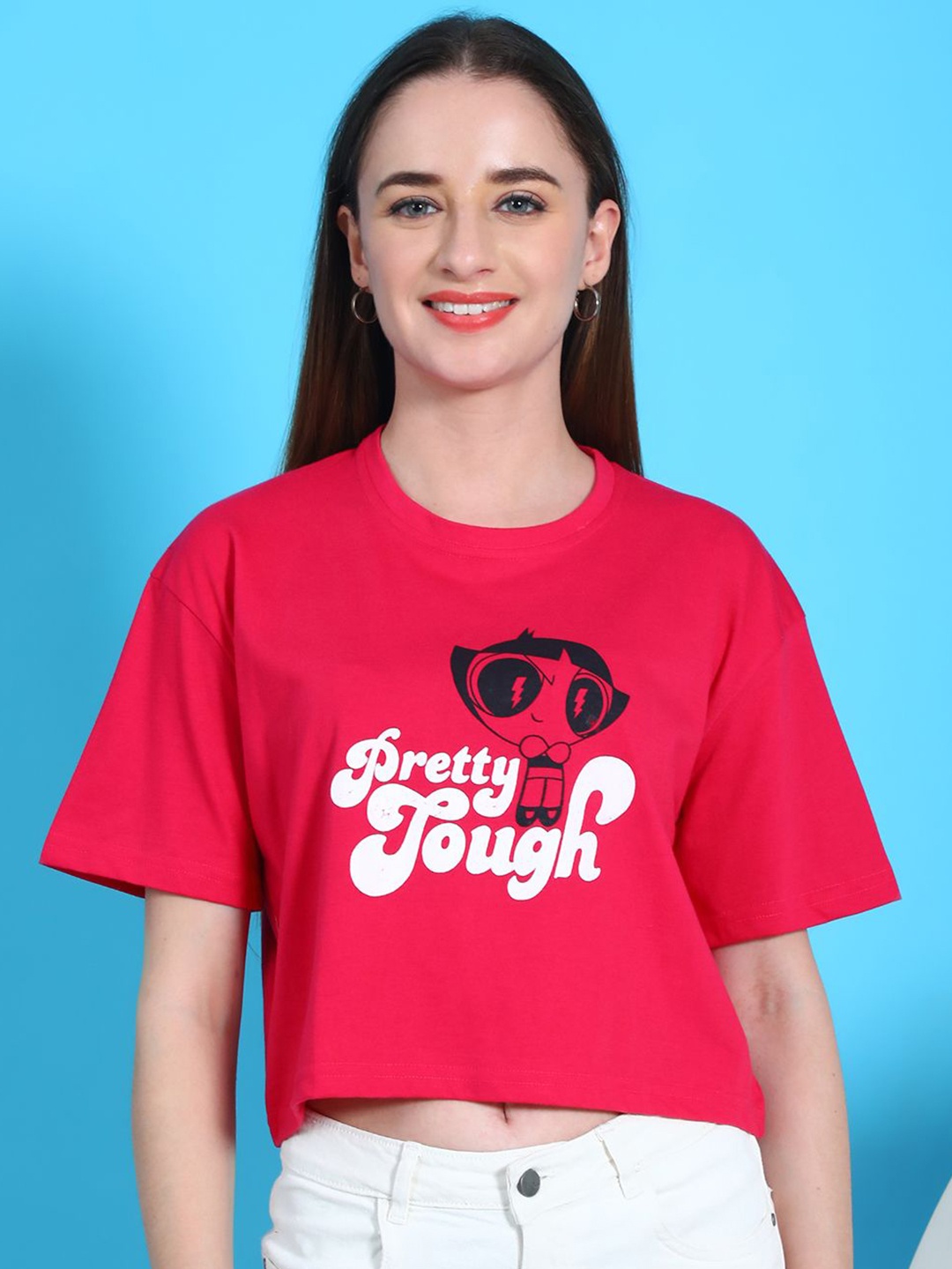 

Dreambe Women Typography Printed T-shirt, Pink