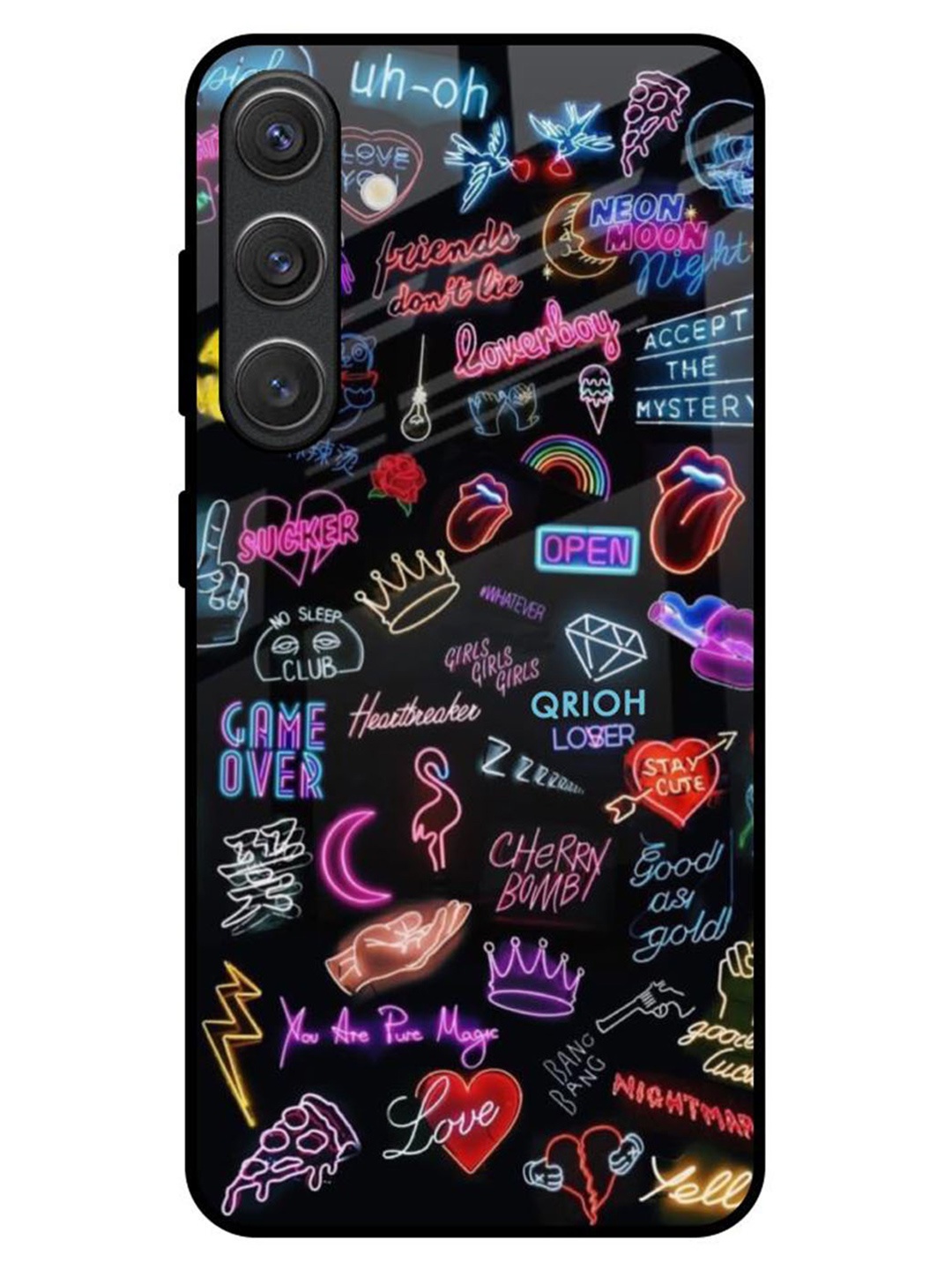 

QRIOH Accept The Mystery Samsung Galaxy S25 Plus 5G Impact Resistant Back Case, Black