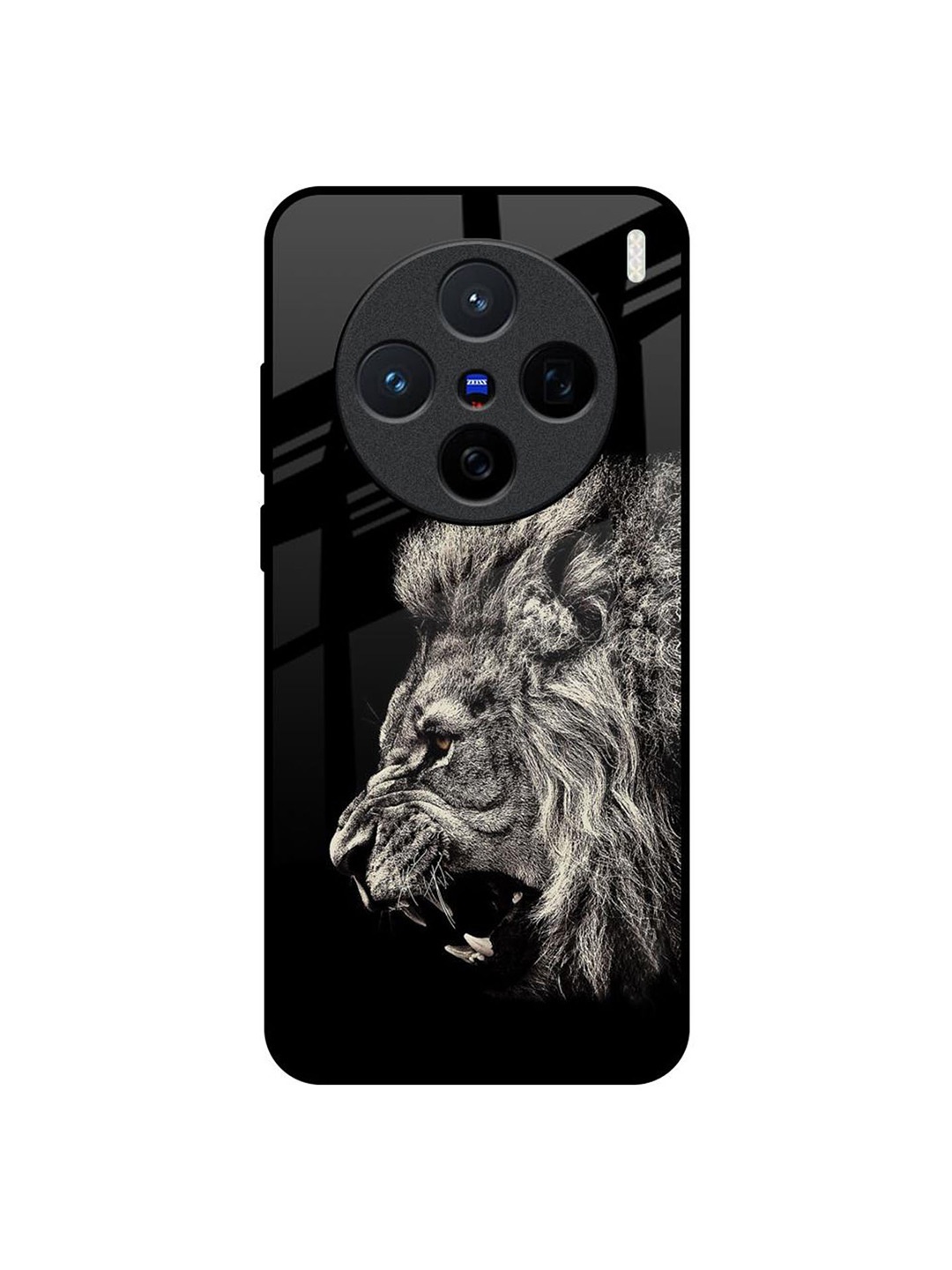 

QRIOH Brave Lion Vivo X200 5G Impact Resistant Back Case, Black