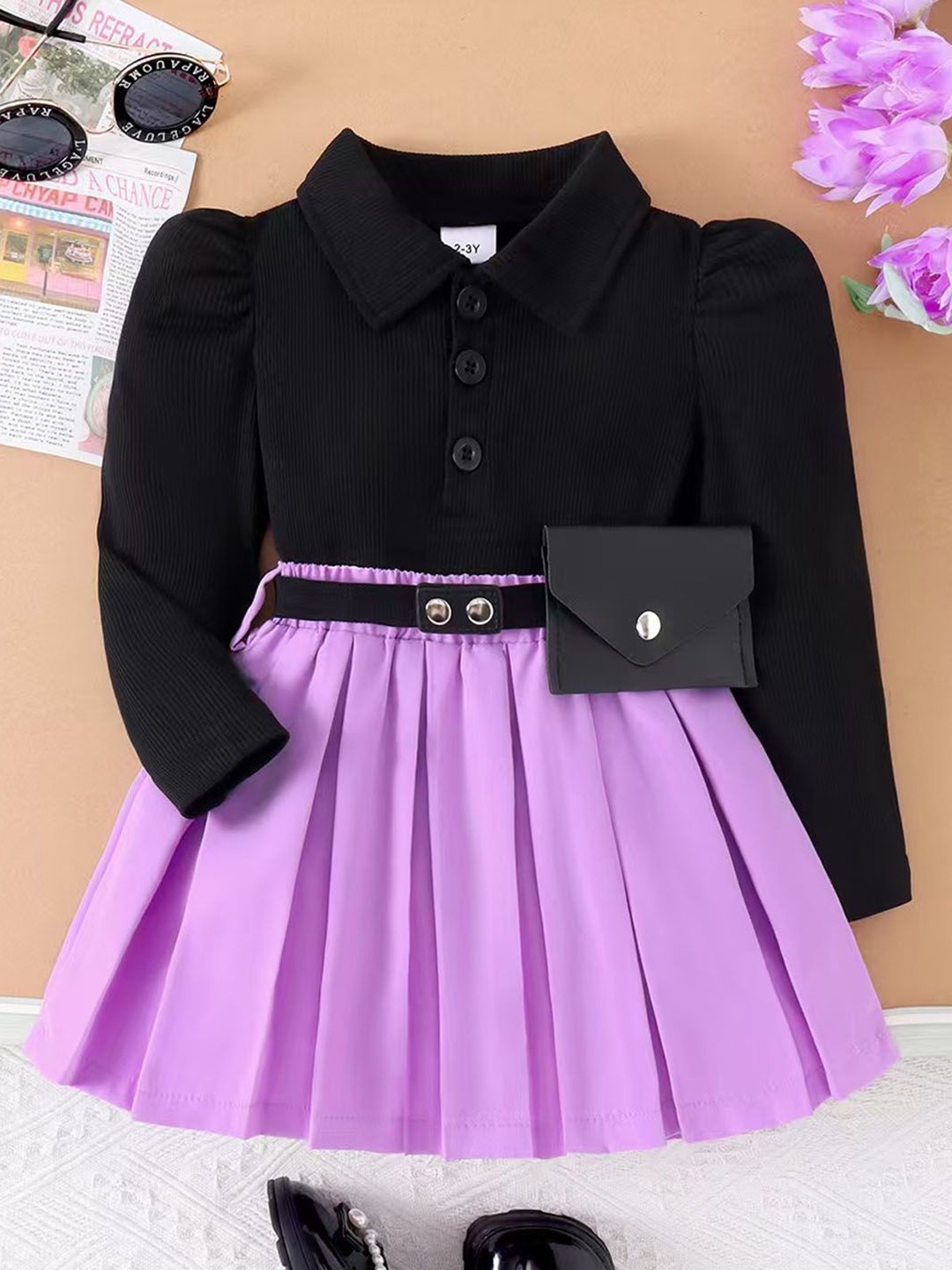 

Xsole Fit & Flare Dress, Black