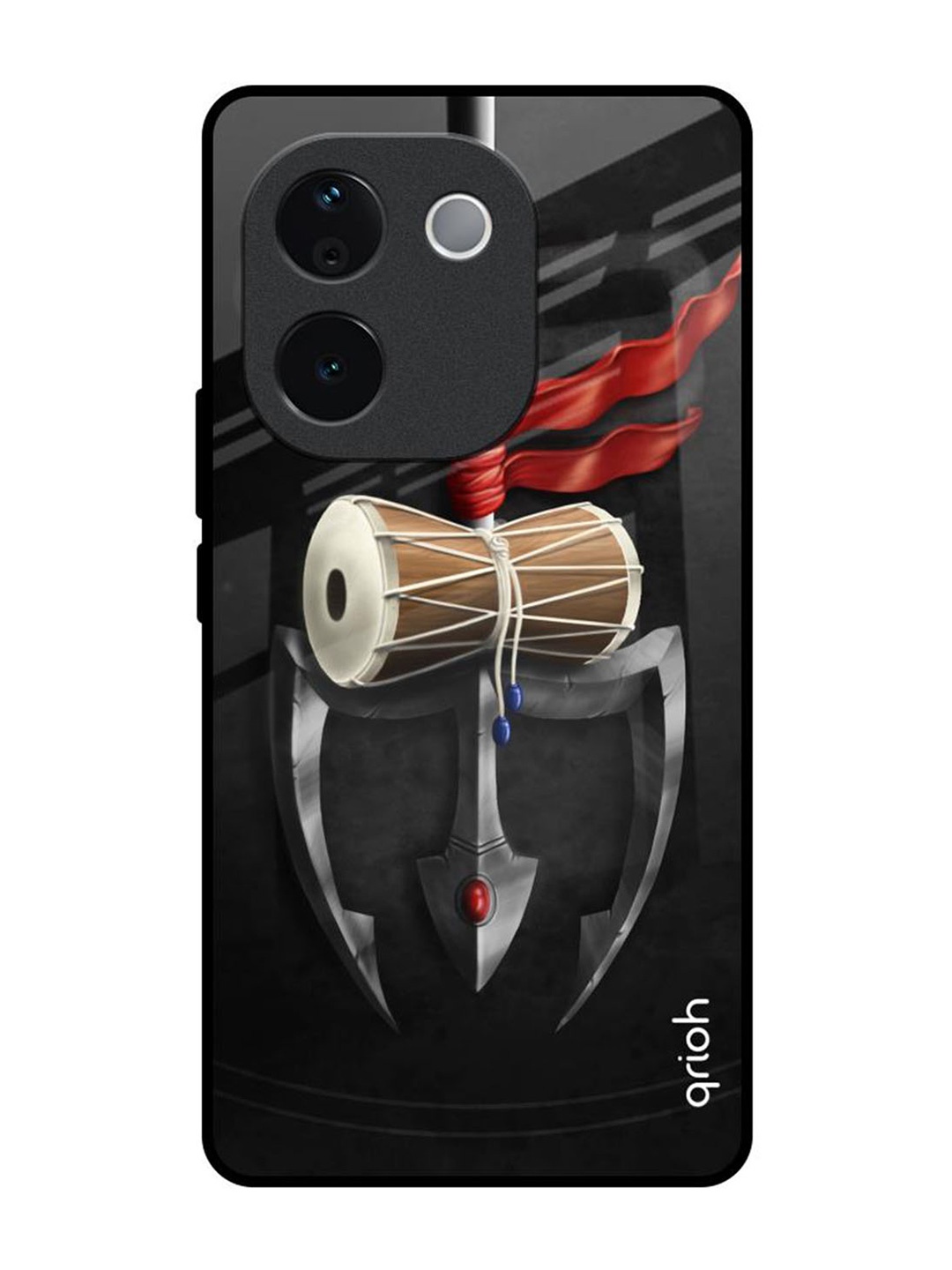 

QRIOH Power Of Lord Vivo T3 Pro 5G Impact Resistant Back Case, Black