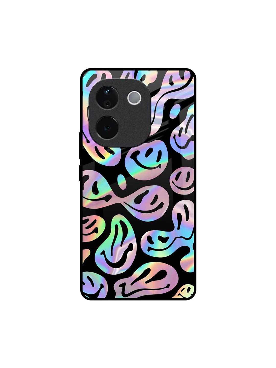

QRIOH Abstract Printed IQOO Z9s Pro 5G Back Case Mobile Accessories, Black